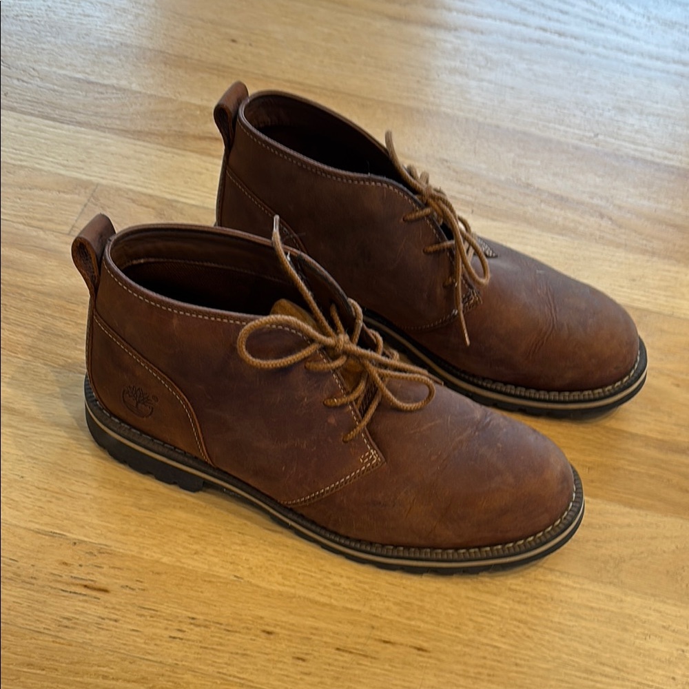 Timberland Men's Brown Leather Shoes/Boots